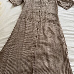 Gudrun Sjoden Lagenlook Linen Small Loose Fitting Dress